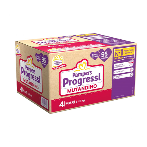 Pampers Progressi Mutandino PentaPack MAXI x95